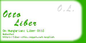 otto liber business card